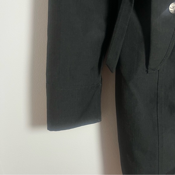 ATHLETA Women’s Midtown Rain Trench Coat Size Small Hooded Black Jacket - Picture 5 of 14